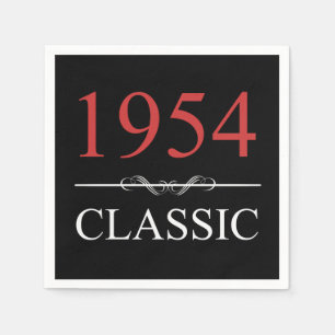 Classic 1954 70th Birthday Napkin