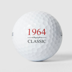 Classic 1964 60th Birthday Golf Balls