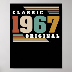 Classic 1967 Original 55th Birthday 55 Year Old Poster