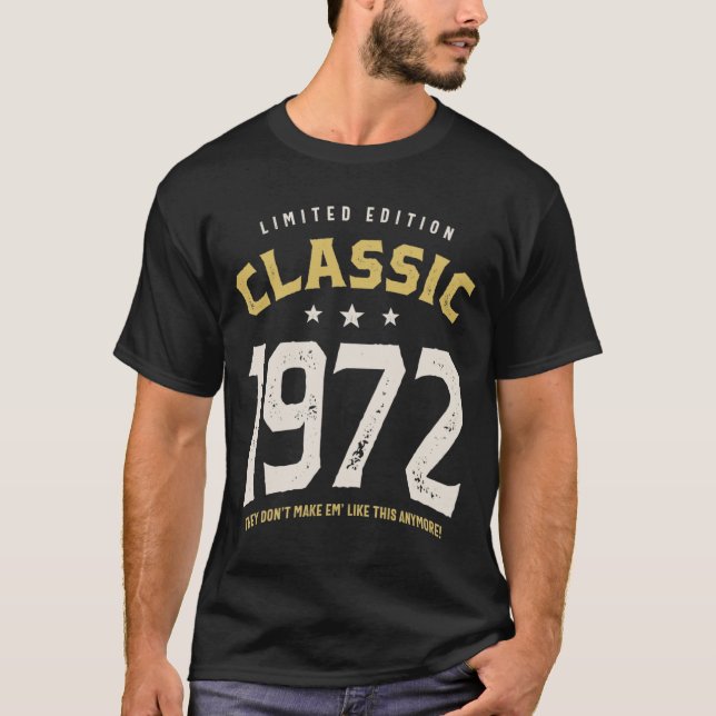 Classic 1972 - 50th birthday Retro Vintage T-Shirt (Front)