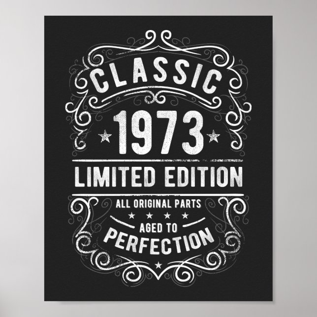 Classic 1973 | Limited Edition Birthday Gift  Poster (Front)