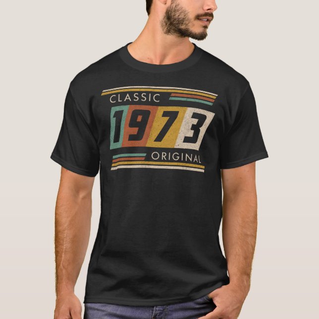 Classic 1973 Original Summer Style Graphic T-Shirt (Front)