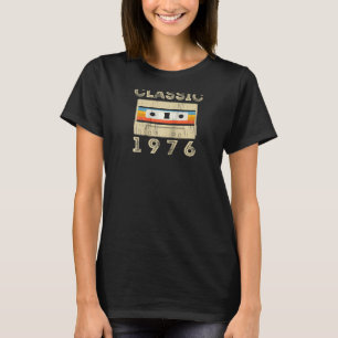 Classic 1976 44th Birthday  Retro Cassette Tape Vi T-Shirt