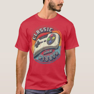 Classic 1980 42nd Birthday Retro Video Game Contro T-Shirt