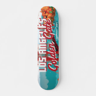 Classic 1980s L.A Golden Gate Video game box art Skateboard