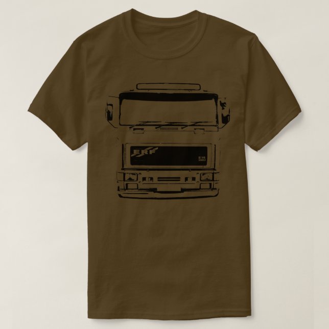 Classic 1990s ERF E lorry monoblock T-Shirt (Design Front)