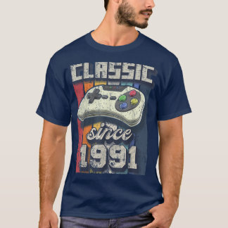 Classic 1991 31st Birthday Retro Video Game Contro T-Shirt