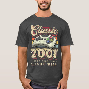 Classic 2001 21st Birthday Retro Video Game Contro T-Shirt