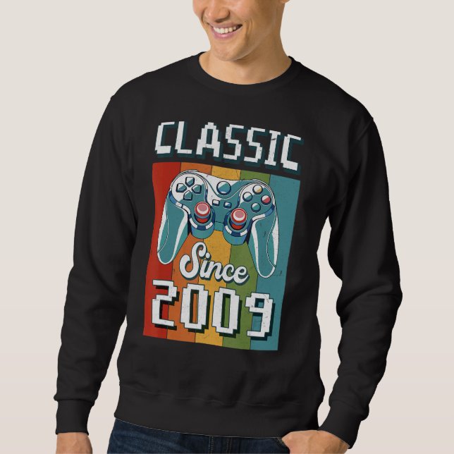 Classic 2009 13th Birthday Video Game Controller G Sweatshirt (Front)
