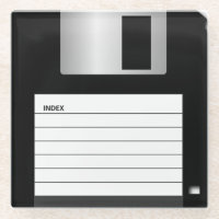 Classic 3.5" Floppy Disc Glass Coasters