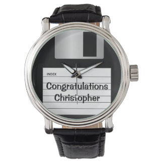 Classic 3.5" Floppy Disc Personalised Men's Watch