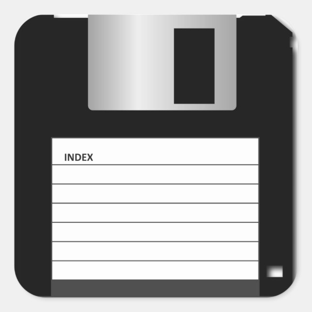 Classic 3.5" Floppy Disc Sticker (Front)