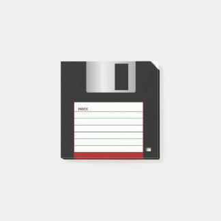 Classic 3.5" Floppy Disk Notes Red Corner
