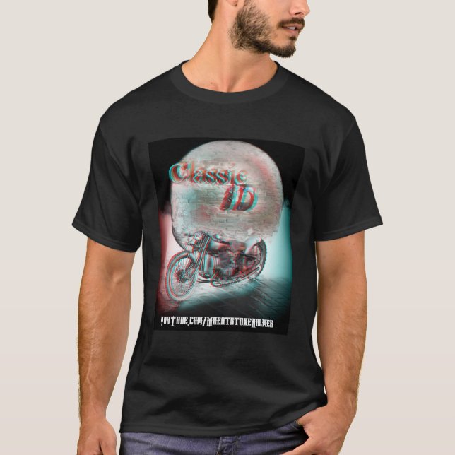 Classic 3D Motorcycle T-Shirt (Front)