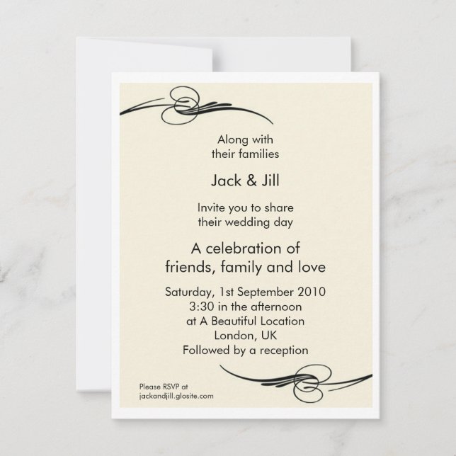 Classic 4.25x5.25 invitation (Front)