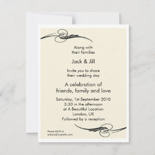 Classic 4.25x5.25 invitation