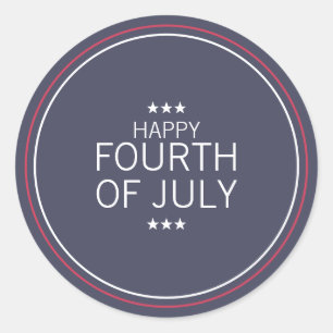 Classic 4th of July Independence Day Sticker