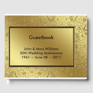 Classic 50th Wedding Anniversary Guestbook
