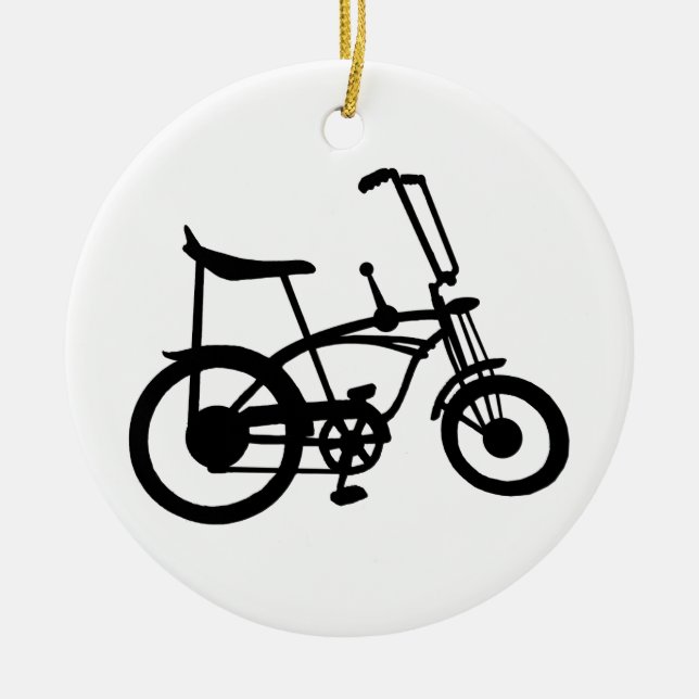 CLASSIC 60'S BIKE BICYLE SCHWINN STINGRAY BIKE CERAMIC TREE DECORATION (Front)
