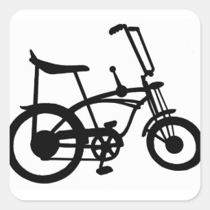 CLASSIC 60'S BIKE BICYLE SCHWINN STINGRAY BIKE SQUARE STICKER