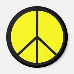 Classic 60s Groovy Peace Symbol Magnet