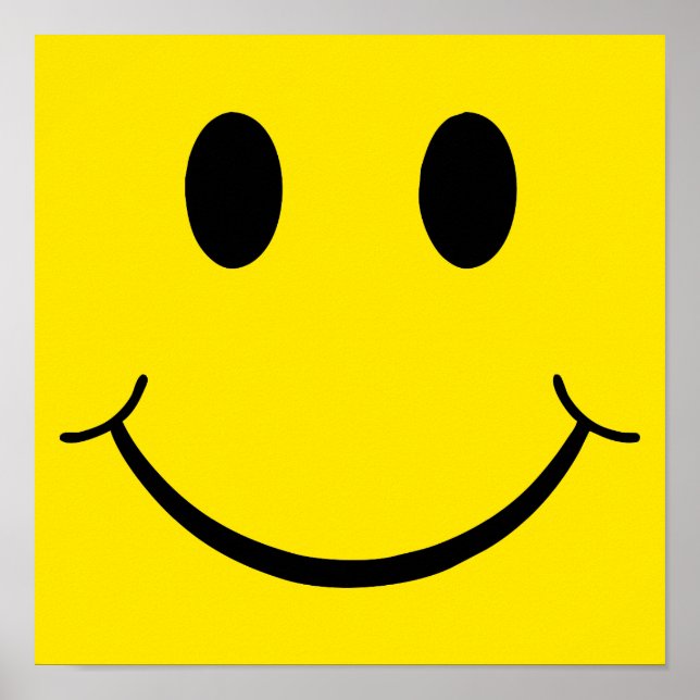 Classic 70's Yellow Happy Face Poster (Front)