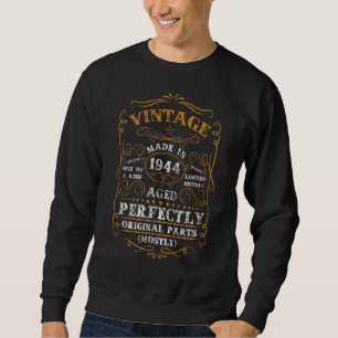 Classic 78th Birthday Men Women Vintage 1944 Sweatshirt