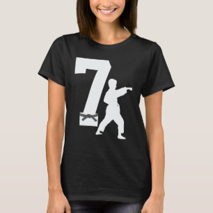 Classic 7th Birthday Karate Taekwondo 7 Years Old T-Shirt