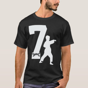 Classic 7th Birthday Karate Taekwondo 7 Years Old T-Shirt