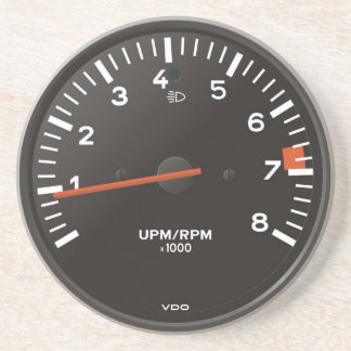 Classic 911 rev counter (old air-cooled car) coaster
