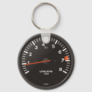 Classic 911 rev counter (old air-cooled car) key ring