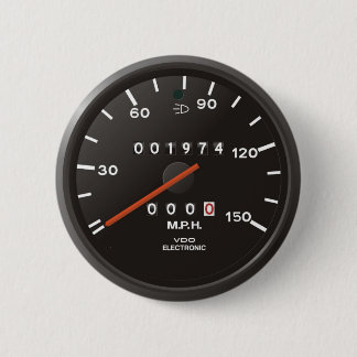 Classic 911 speedometer (old air-cooled car) 6 cm round badge
