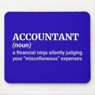 Classic Accountant Joke Mouse Mat