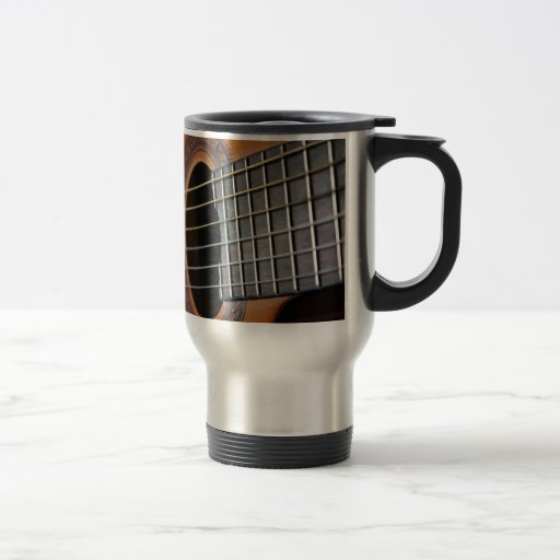Image of Classic Acoustic Guitar Travel Mug