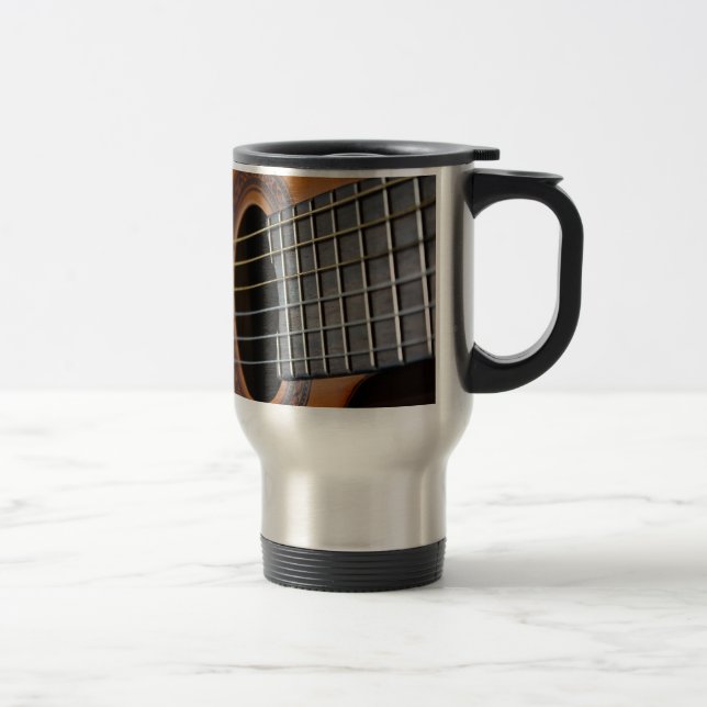 Classic Acoustic Guitar Travel Mug (Right)
