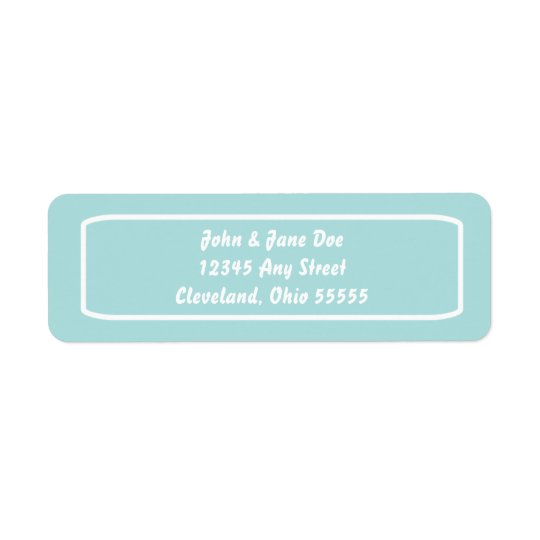 Classic Address Avery Label (Tiffany) Return Address Label