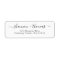 Classic Address Label, Black & White, Elegant