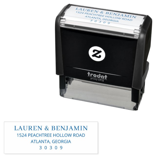 Classic Address Label Design Self-inking Stamp (In Situ)