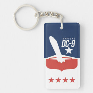 Classic Airline Aeroplane Key Ring