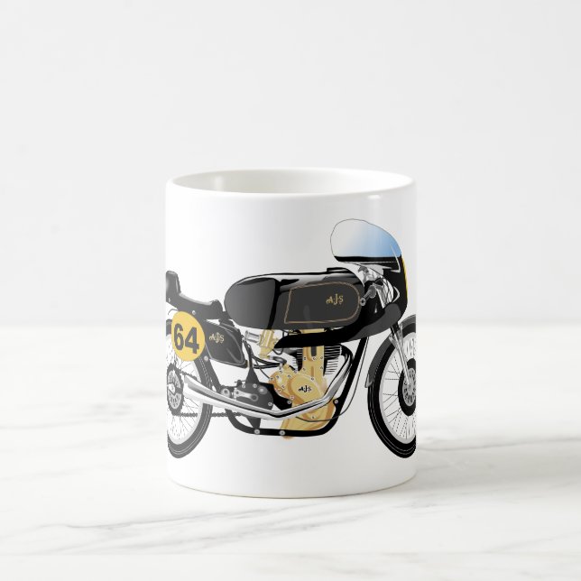 Classic AJS 7R motorcycle mug (Center)