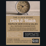 Classic Alarm Clock, Horologist Advertising Flyer<br><div class="desc">Classic Alarm Clock,  Horologist Advertising Flyers By The Business Card Store.</div>