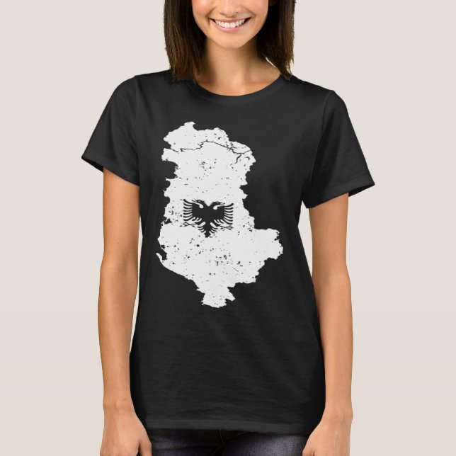 Classic Albania Double Head Eagle Shqiponja Albani T-Shirt (Front)