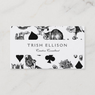 Classic Alice adventures in wonderland characters Business Card