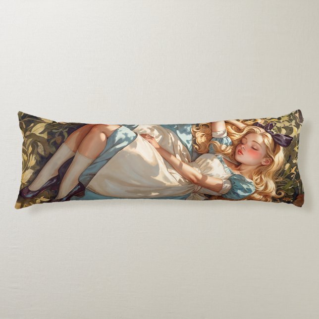 Classic Alice dreaming of Wonderland Body Cushion (Front)