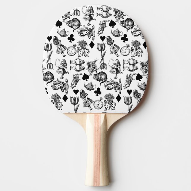  Classic Alice in Wonderland Characters: Original  Ping Pong Paddle (Front)