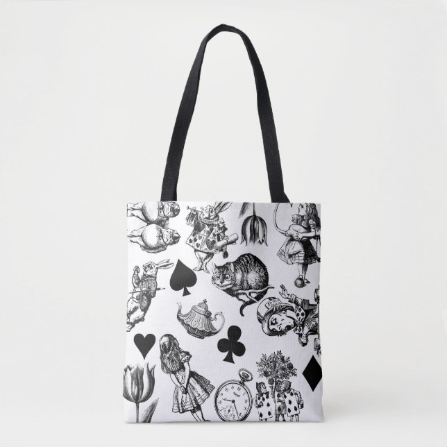  Classic Alice in Wonderland Characters: Original  Tote Bag (Front)