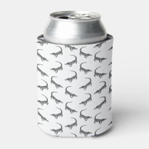 Classic Alligator Print CUSTOM BACKGROUND COLOR Can Cooler