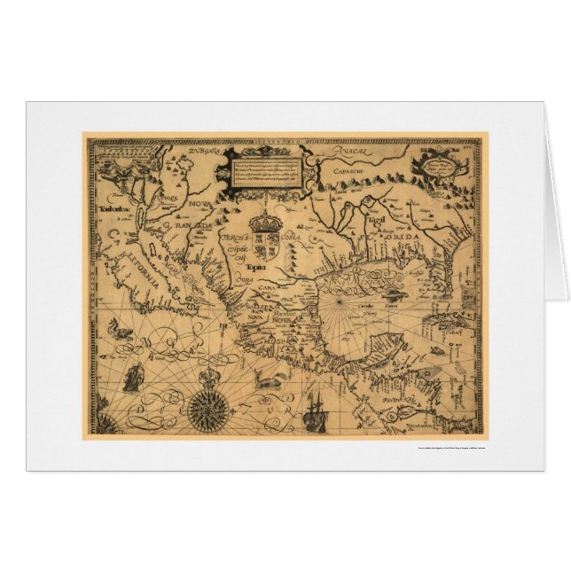 Classic America Map 1600 (Front Horizontal)