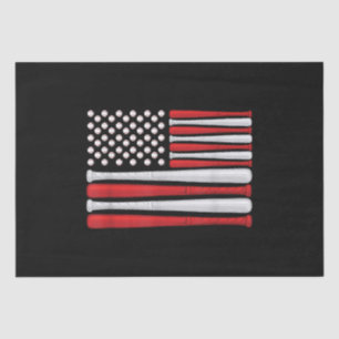 Classic American Baseball Flag - Vintage Baseball  Tissue Paper