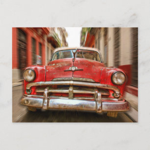 Classic American Car in streets of Havana, Cuba Postcard